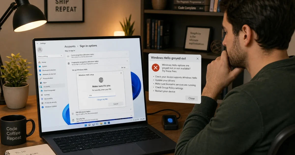 How to Set Up Windows Hello on a Local Account in Windows 11