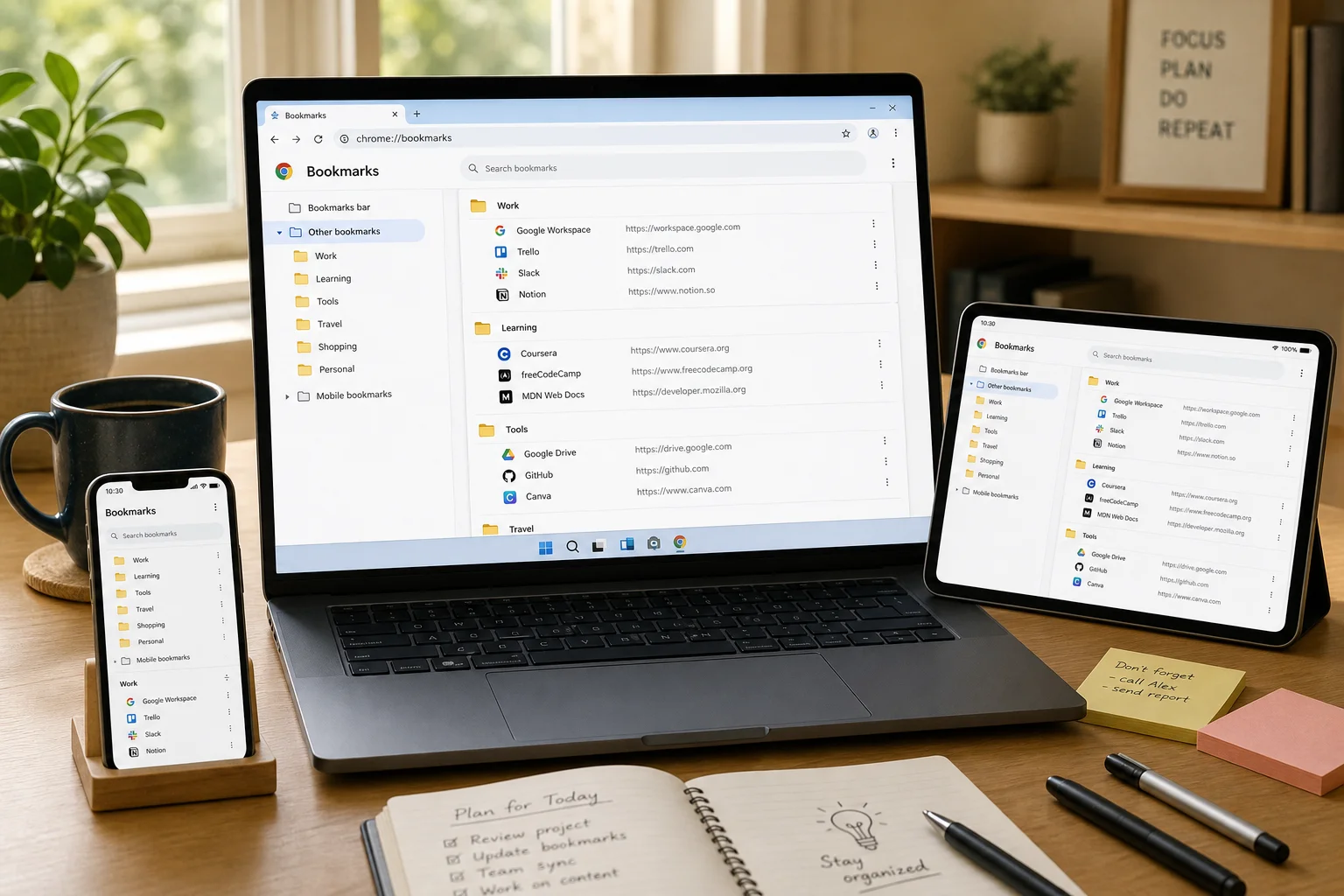 How to Organize and Sync Chrome Bookmarks Across All Your Devices