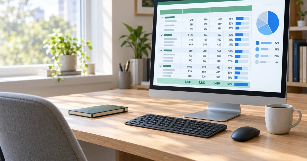 How to Show Values as Percentages in an Excel PivotTable