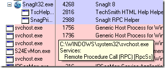 procesos de windows xp