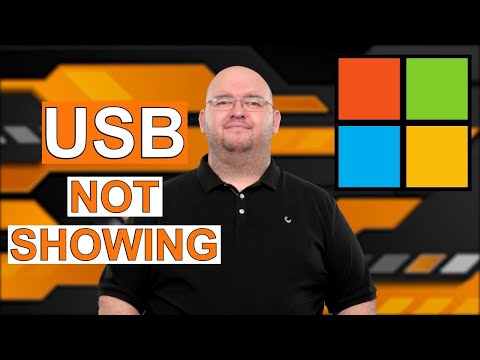 USB DRIVE NOT SHOWING UP: In Windows